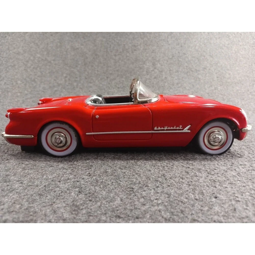 50s Fifties Tinplate Friction Car Red 1953 Corvette Roadster Missing Cassette